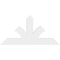 Ekena Millwork Richland Architectural Grade PVC Gable Bracket, 36"W x 18"H x 2"D x 4"F, 12/12 Pitch GBP036X18X0204RIC00 - alternate 2